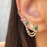 Diamond Lightning Bolt Earrings