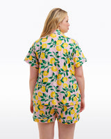 Sara Pajama Set in Pink Lemon Blossom