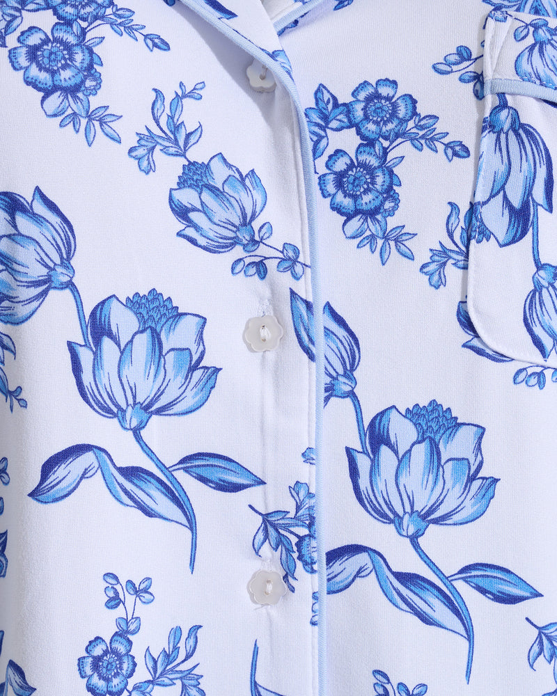 Linda Pajama Set in Magnolia Toile