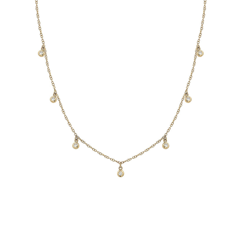 Diamond Bezel Necklace