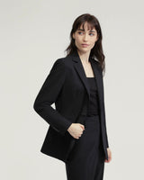 Ebony Wool Stretch Suit Jacket