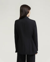 Ebony Wool Stretch Suit Jacket