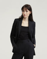 Ebony Wool Stretch Suit Jacket