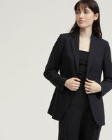 Ebony Wool Stretch Suit Jacket