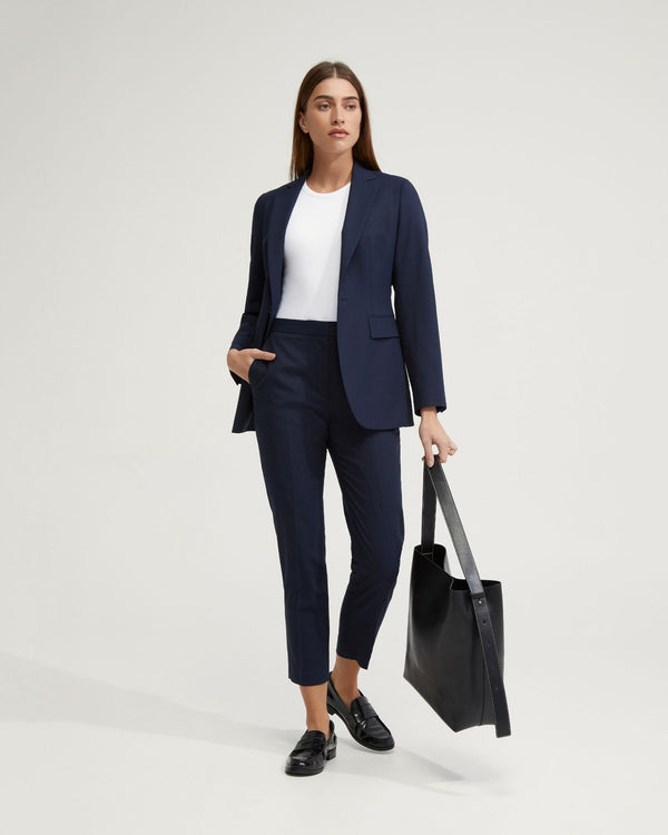 Ebony Wool Stretch Suit Jacket