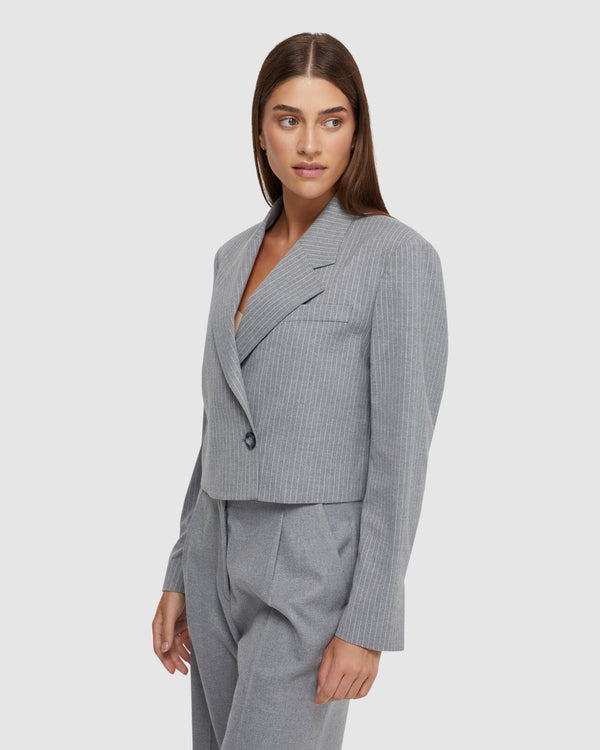 Ellis Pinstripe Suit Jacket