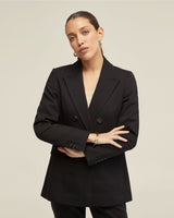 Jenna Cotton Blend Double Breasted Blazer