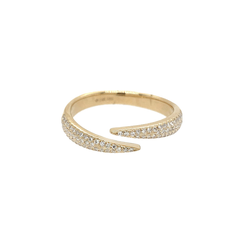 Diamond Bypass Ring