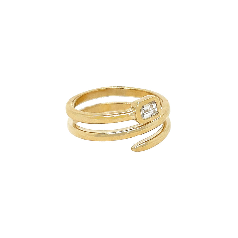 Diamond Spiral Ring