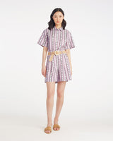 Tailored Shorts in Dotted Stripes Jacquard