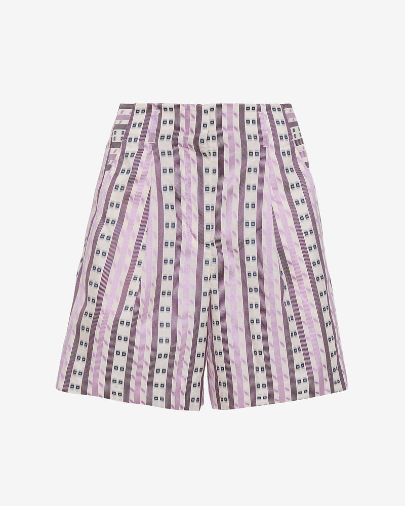 Tailored Shorts in Dotted Stripes Jacquard