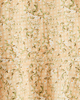 Midi Skirt in Floral Rattan