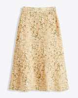Midi Skirt in Floral Rattan