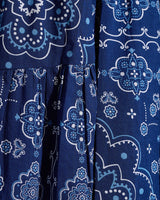 Midi Skirt in Bandana Blue