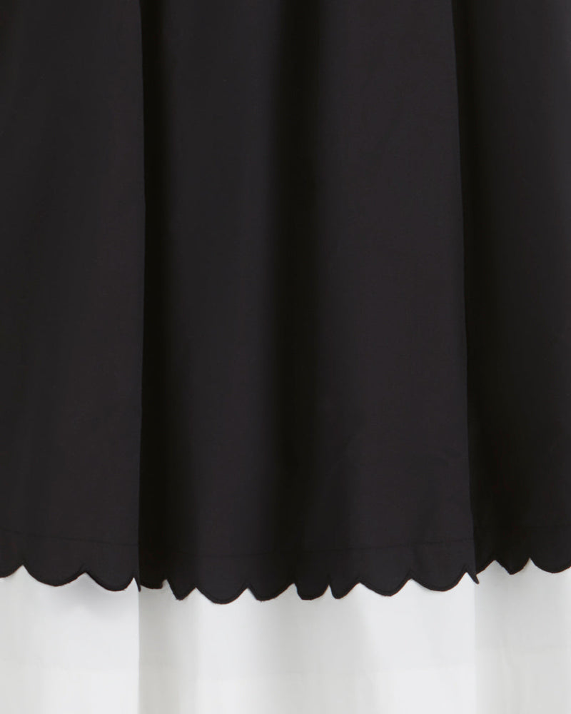 Midi Skirt in Black and White
