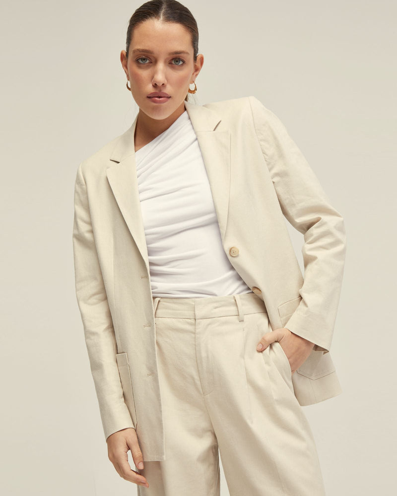 June 3 Button Linen Jacket