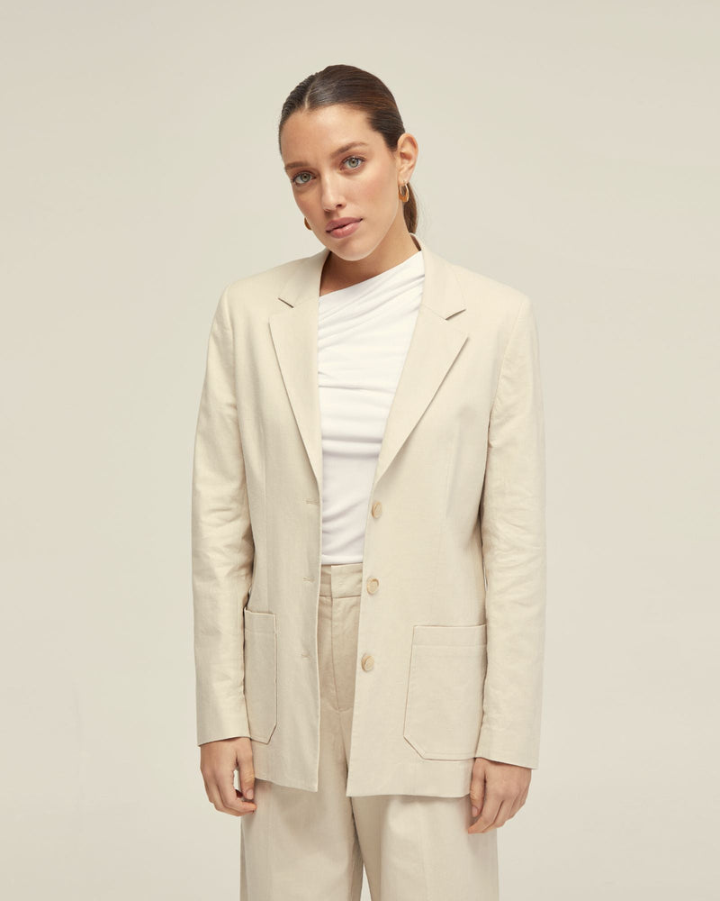 June 3 Button Linen Jacket