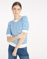 Short Sleeve Pointelle Sweater
