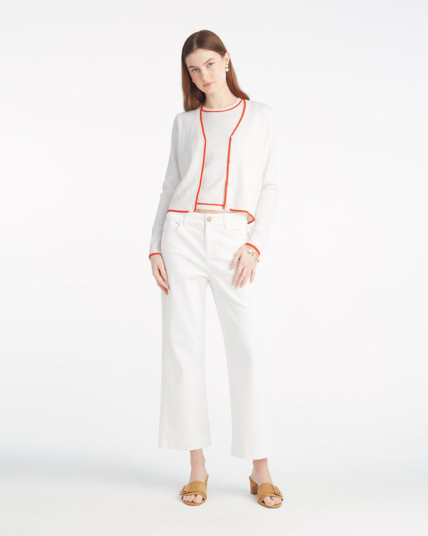 Piped Cardigan