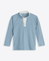 Gillian Long Sleeve Top in Blue Mariner Stripe