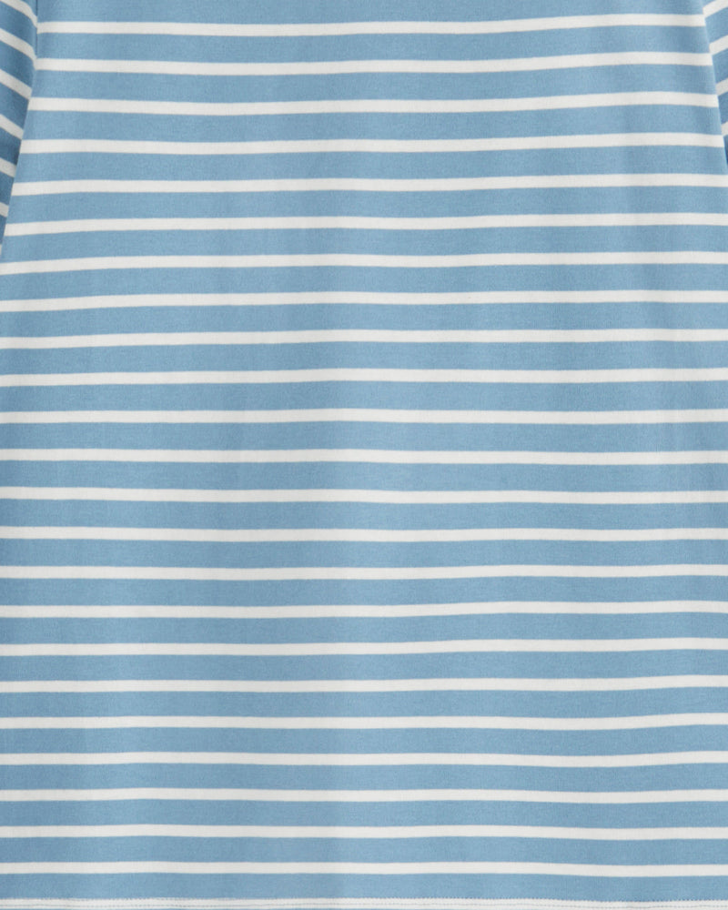 Corey Bell Sleeve Top in Blue Mariner Stripe