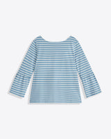 Corey Bell Sleeve Top in Blue Mariner Stripe