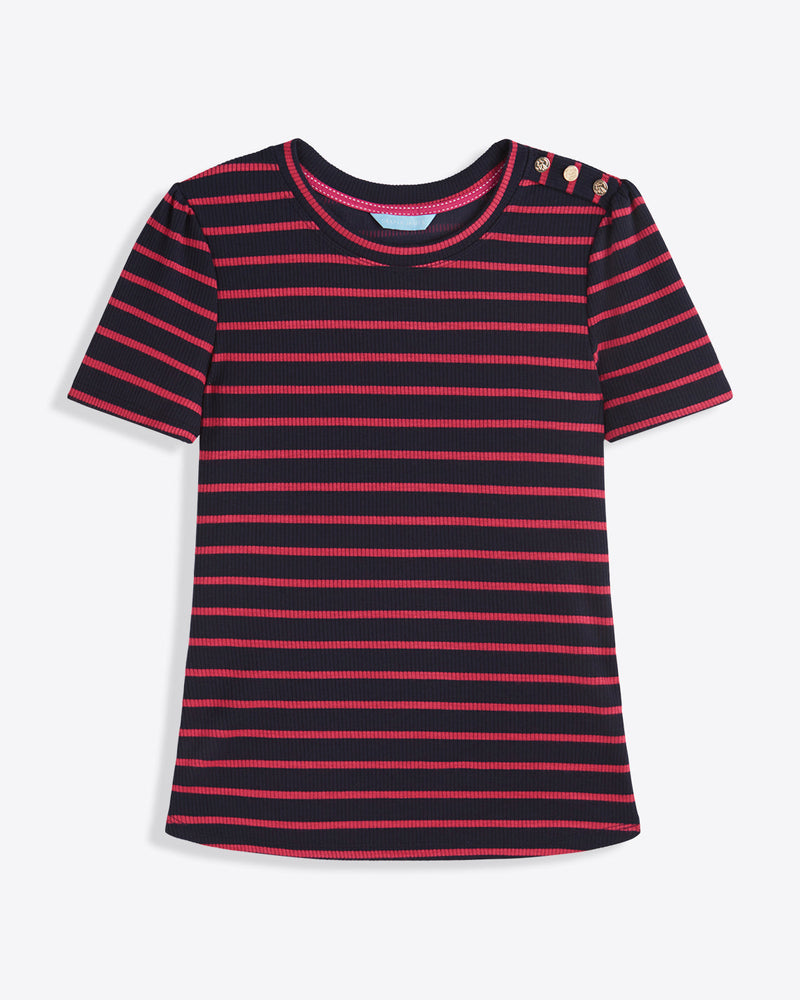 Stripe Crewneck Tee