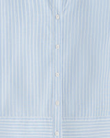 Long Sleeve Cropped Button Down in Oxford Shirting