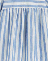 Flutter Sleeve Top in Wave Stripe