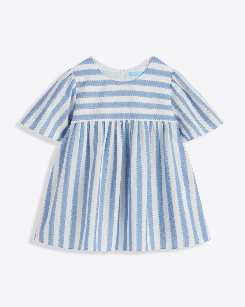Flutter Sleeve Top in Wave Stripe
