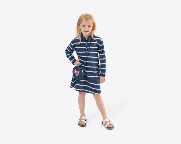 Girl's Jersey Polo Dress and Bag Set