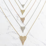 Large Diamond Heart Necklace